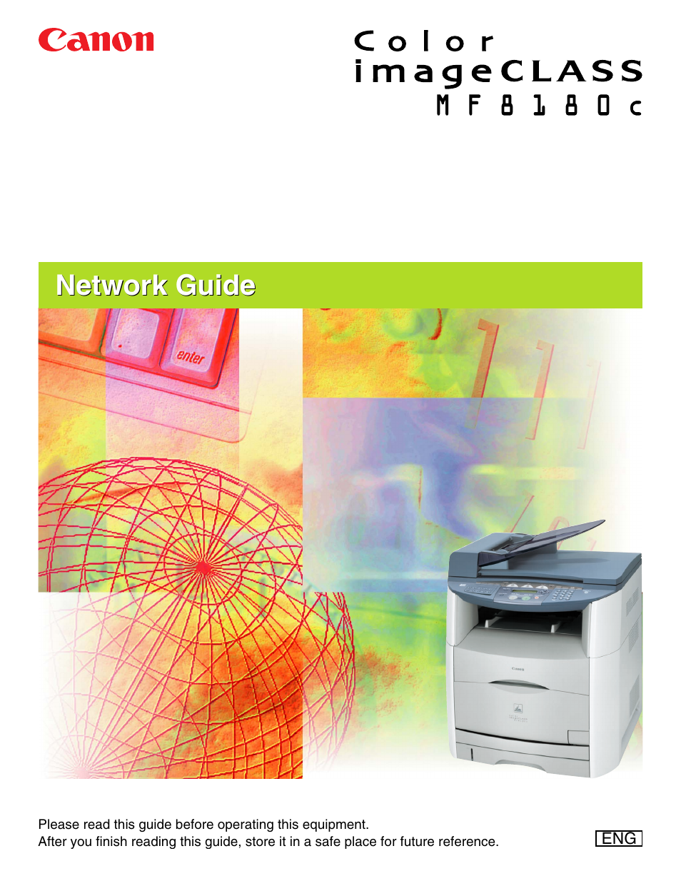 Canon ImageCLASS MF8180c User Manual | 49 pages