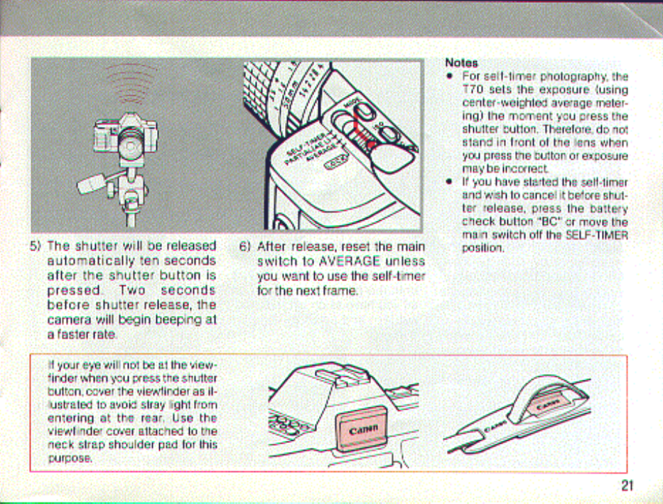 Vt'nen ihesub.ec! «rcodatk | Canon T 70 User Manual | Page 21 / 116