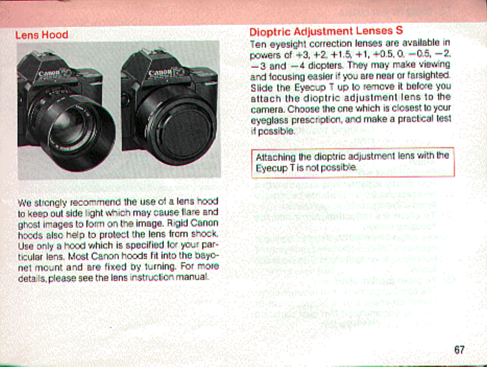 Stcpfibd-diwnaemode | Canon T 70 User Manual | Page 67 / 116