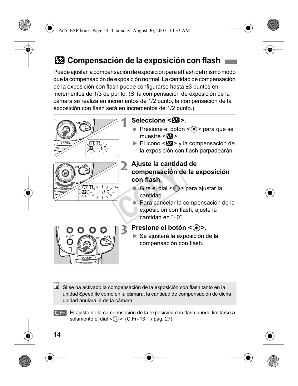 Cop y | Canon Speedlite 580EX II User Manual | Page 131 / 176