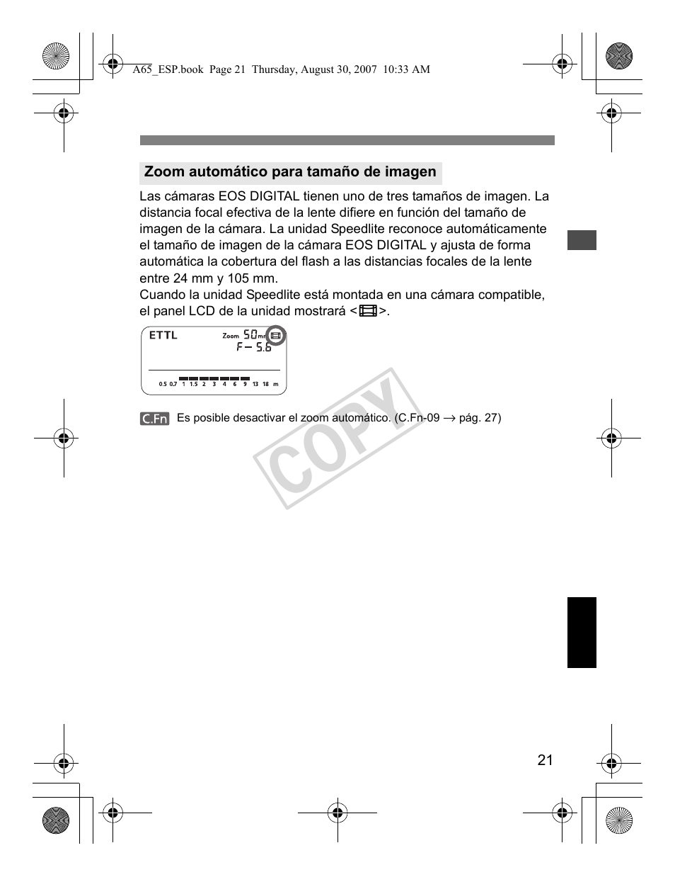Cop y | Canon Speedlite 580EX II User Manual | Page 138 / 176