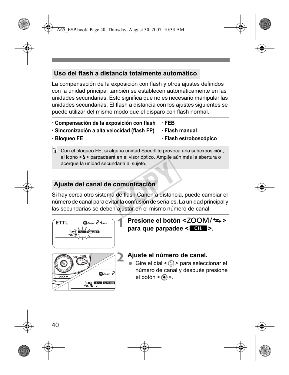 Cop y | Canon Speedlite 580EX II User Manual | Page 157 / 176