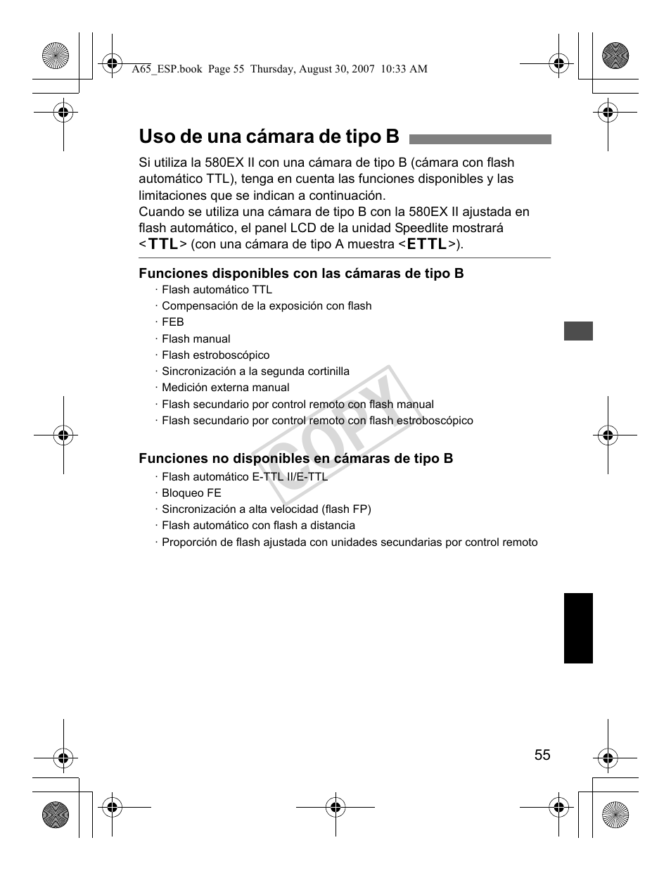 Cop y | Canon Speedlite 580EX II User Manual | Page 172 / 176