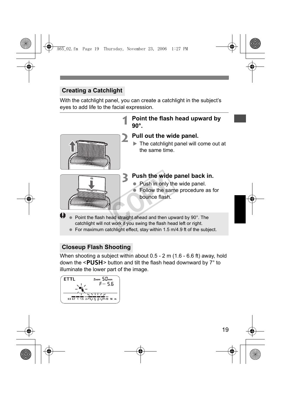 Cop y | Canon Speedlite 580EX II User Manual | Page 20 / 176