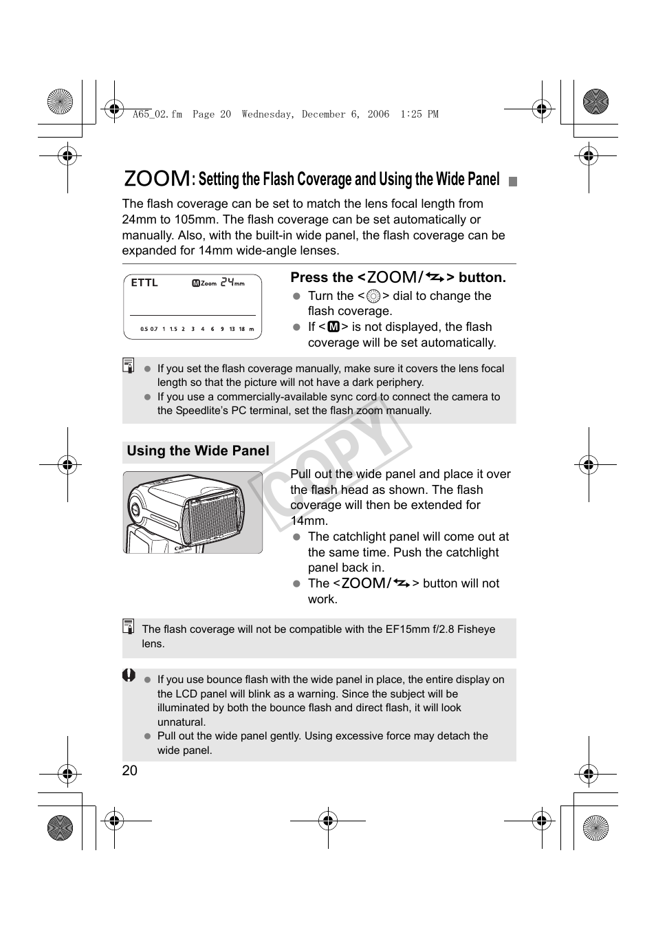 Cop y | Canon Speedlite 580EX II User Manual | Page 21 / 176