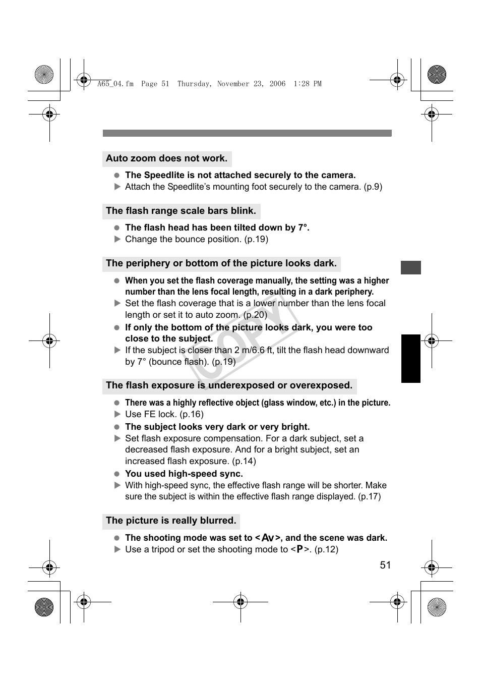 Cop y | Canon Speedlite 580EX II User Manual | Page 52 / 176
