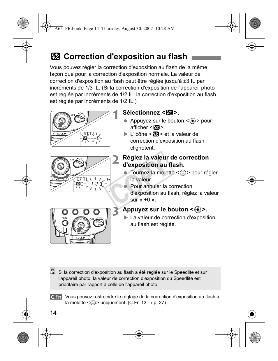 Cop y | Canon Speedlite 580EX II User Manual | Page 73 / 176