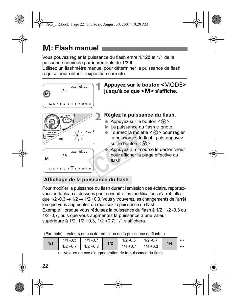 Cop y, Q: flash manuel | Canon Speedlite 580EX II User Manual | Page 81 / 176