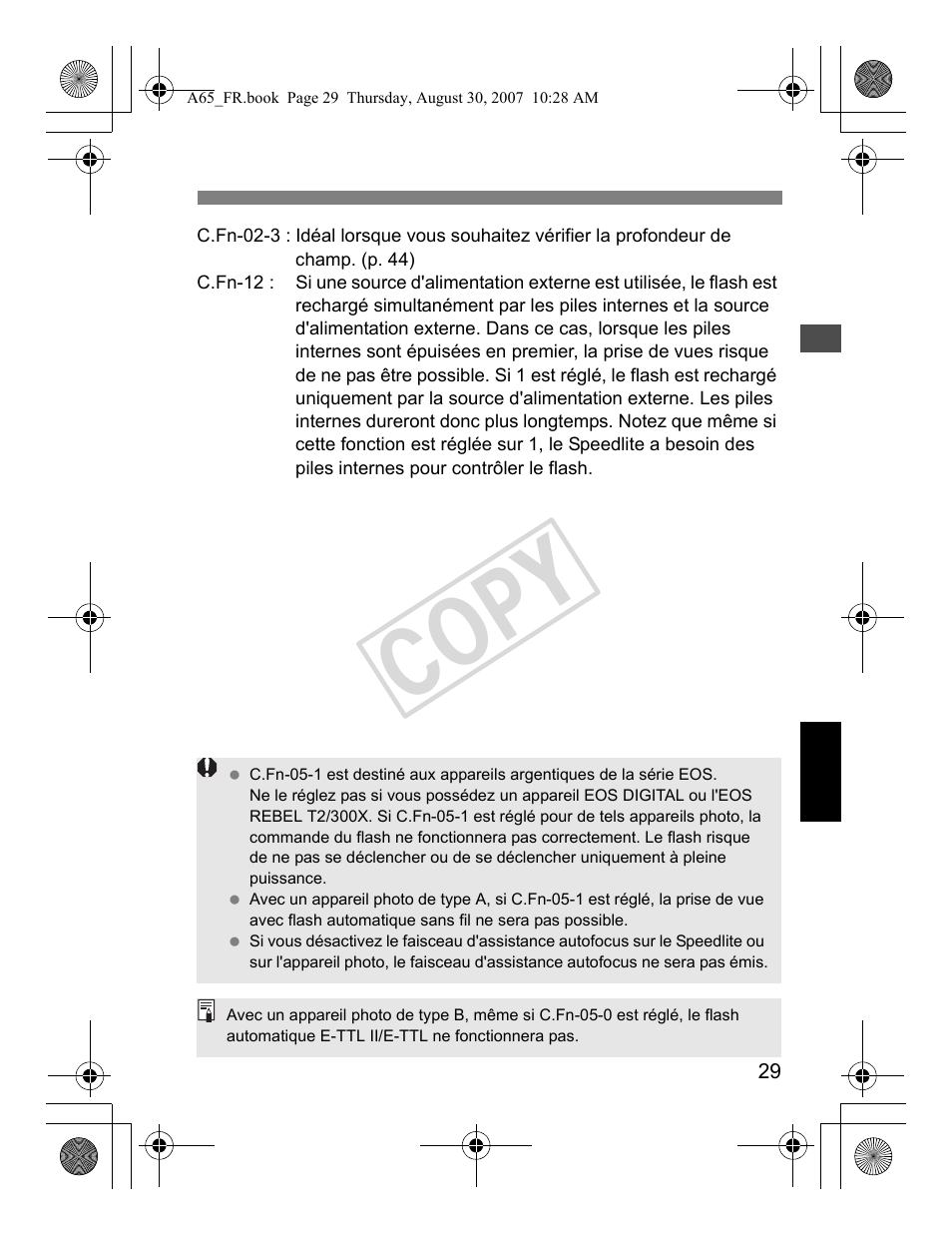 Cop y | Canon Speedlite 580EX II User Manual | Page 88 / 176
