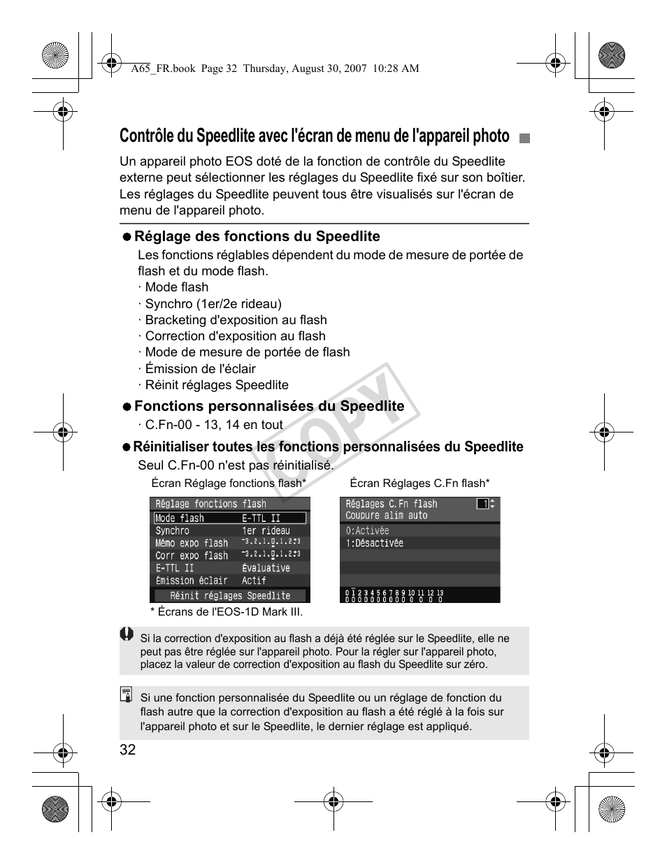 Cop y | Canon Speedlite 580EX II User Manual | Page 91 / 176