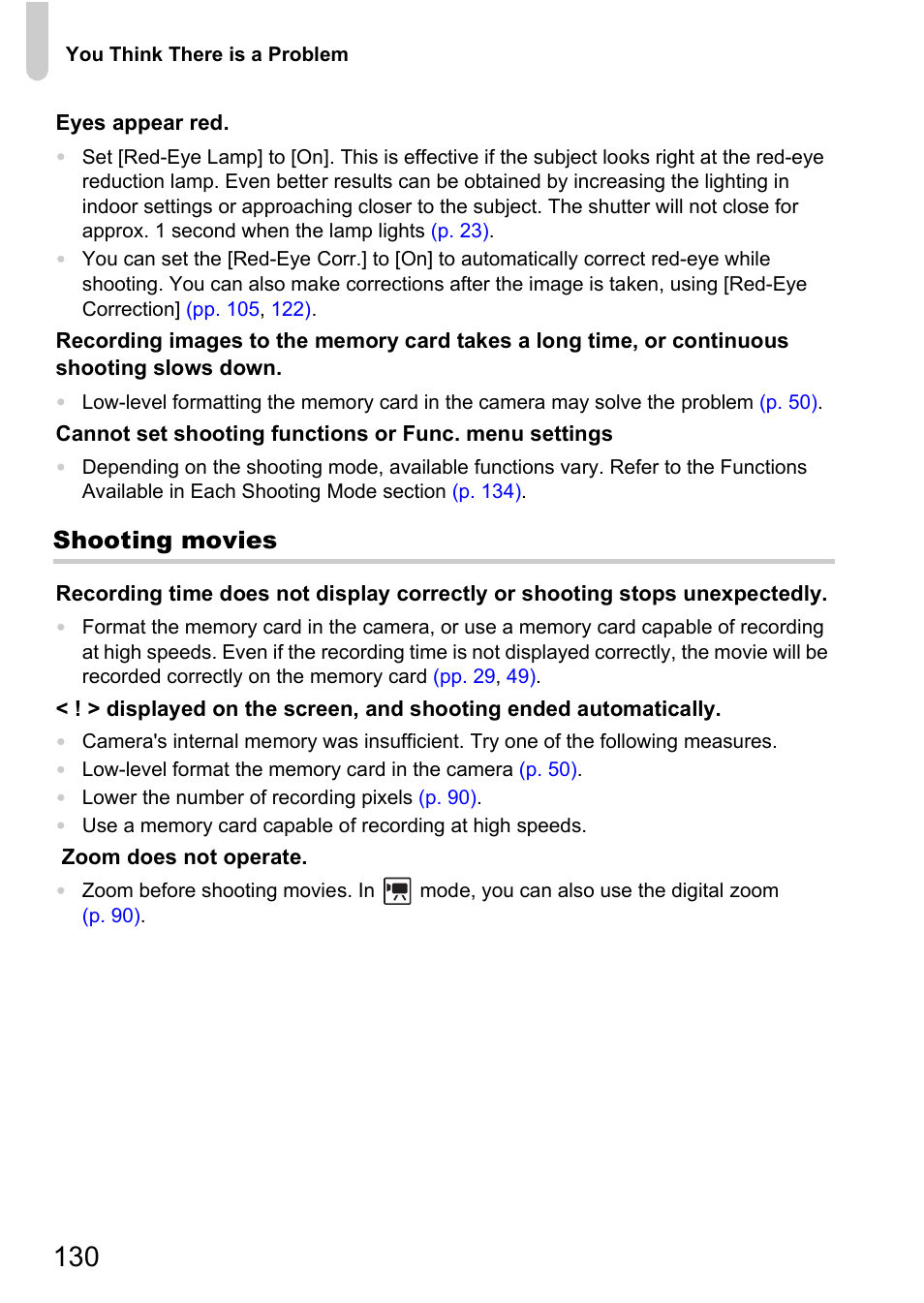 Shooting movies | Canon A2000 IS User Manual | Page 130 / 147
