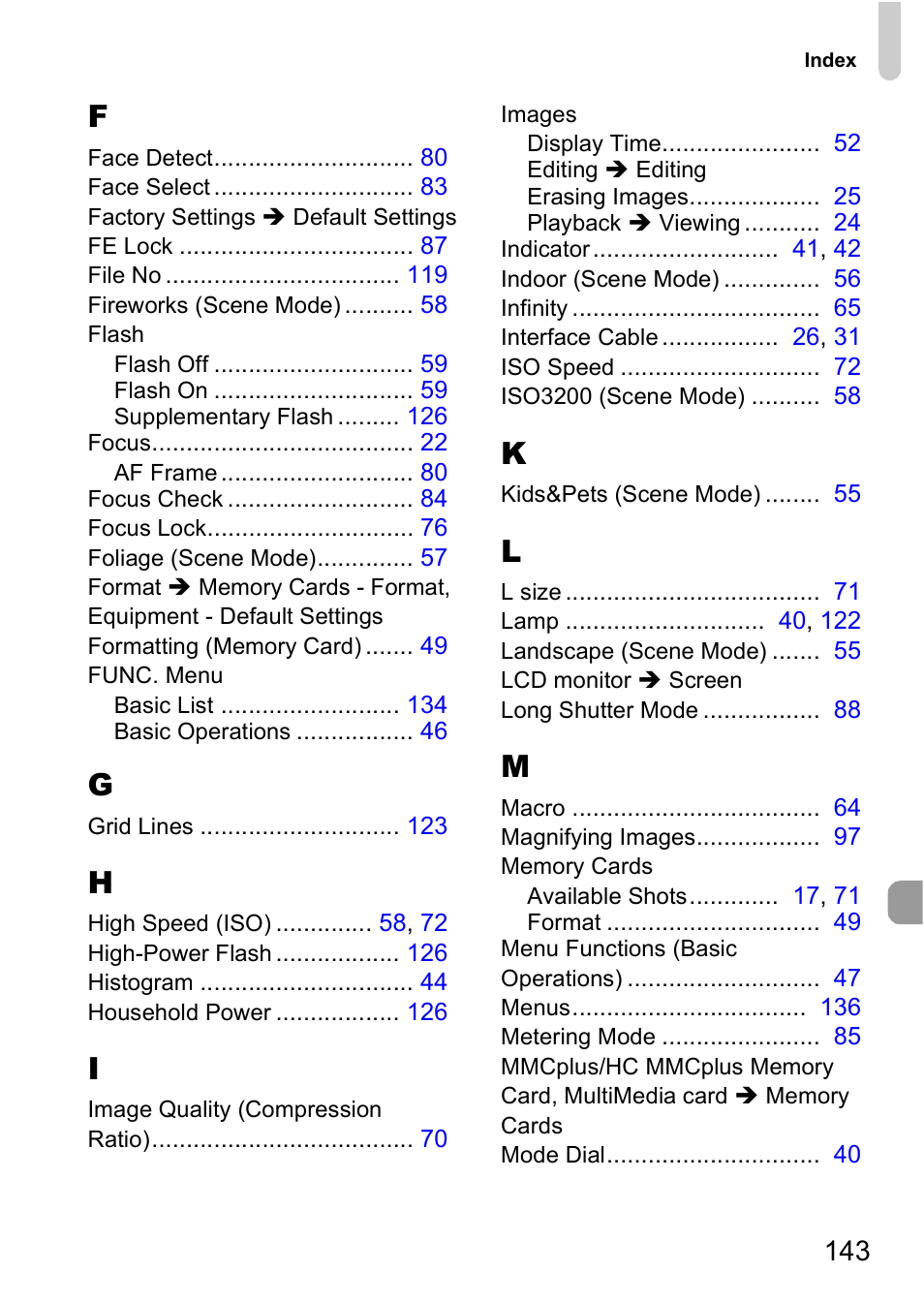 Canon A2000 IS User Manual | Page 143 / 147