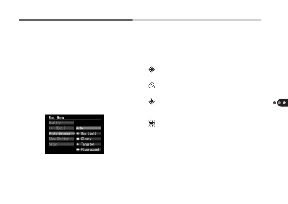 White balance | Canon A50 User Manual | Page 73 / 110