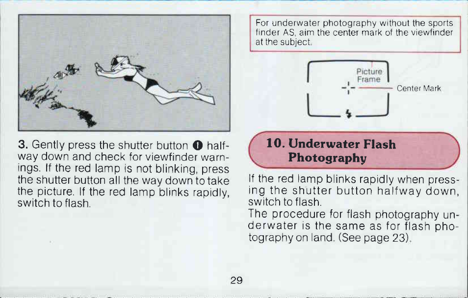 Shooting with the sports finder as | Canon AS 6 User Manual | Page 31 / 69