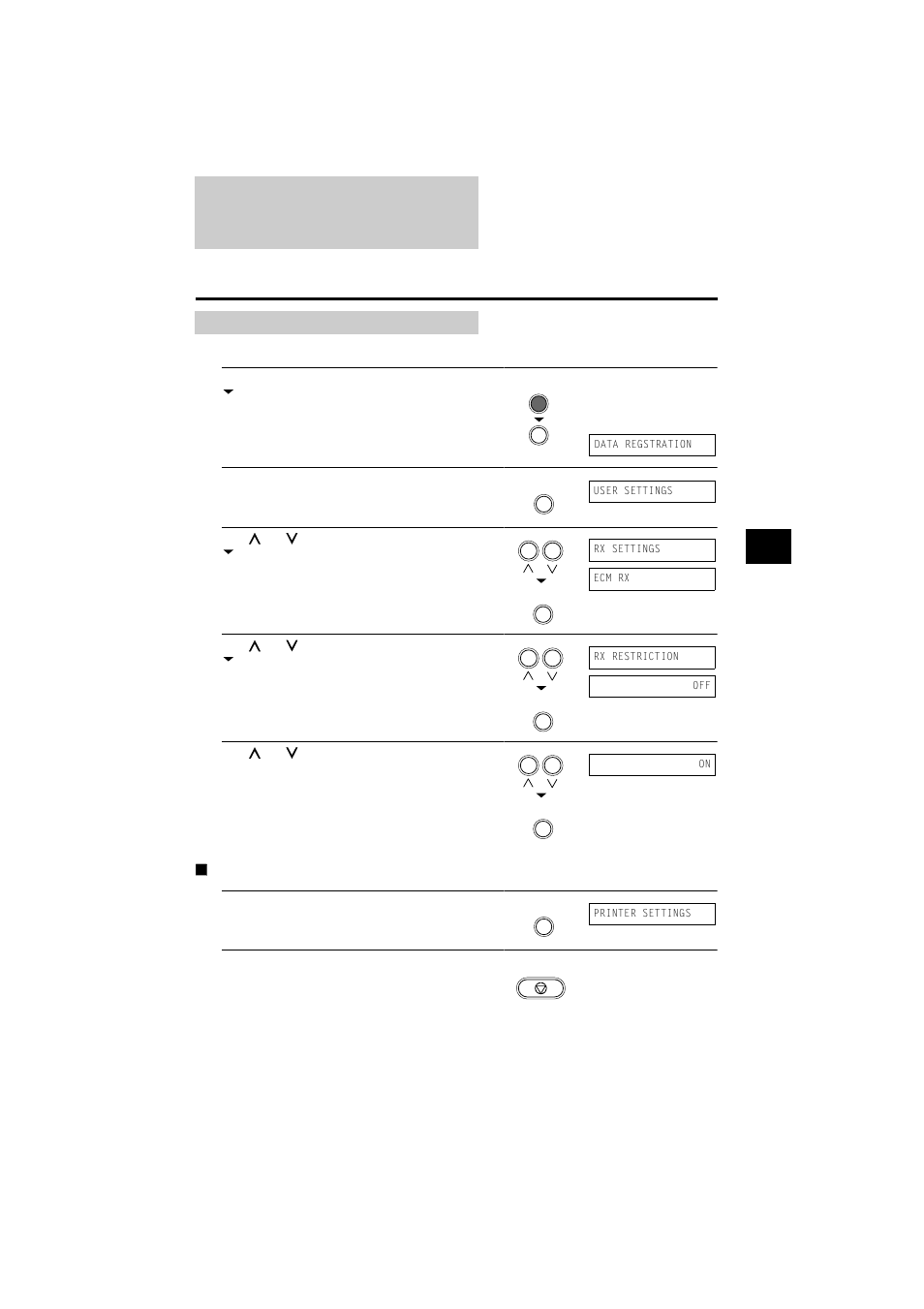 Receiving restriction, Receiving documents | Canon B160 User Manual | Page 86 / 139