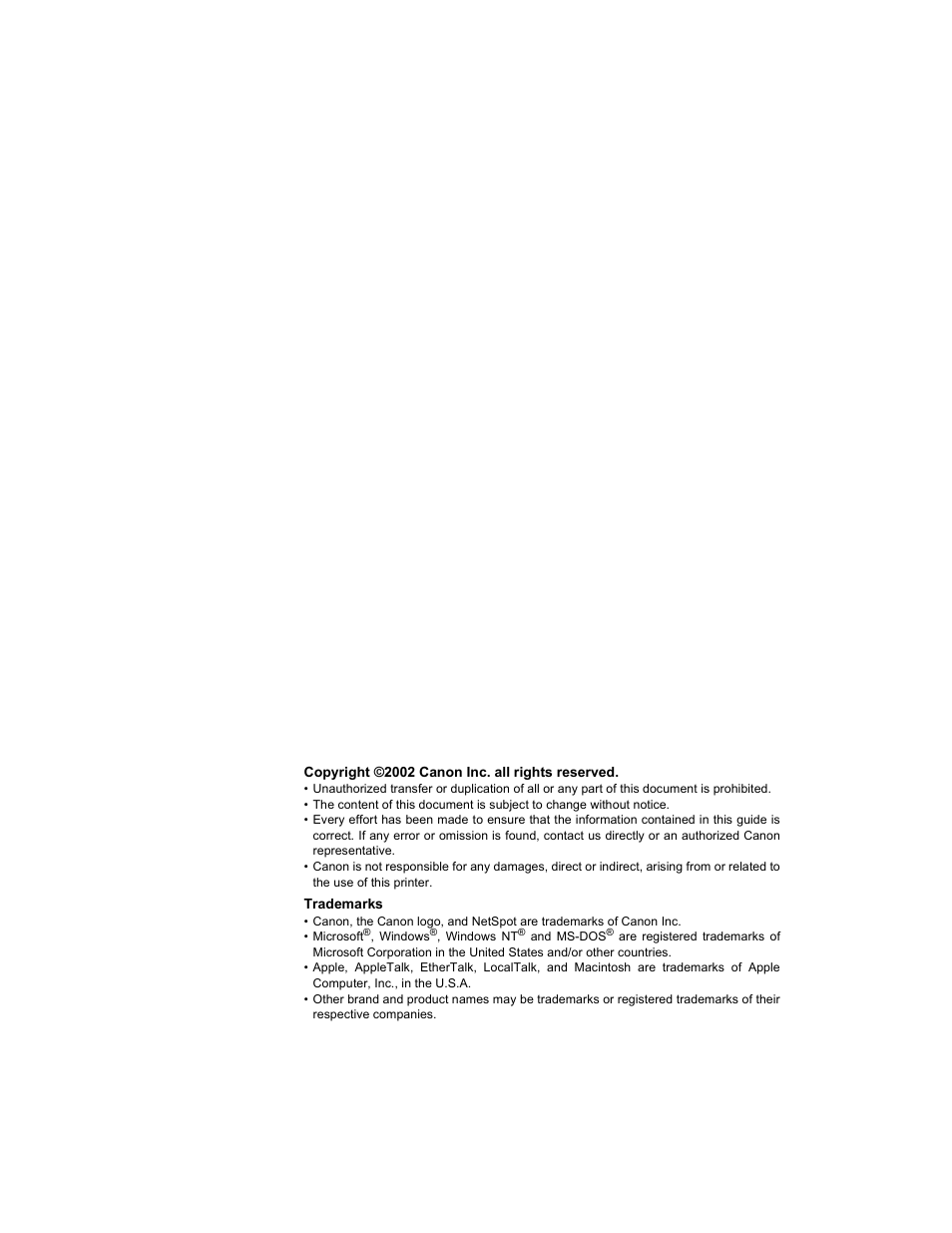 Canon W7250 User Manual | Page 2 / 126