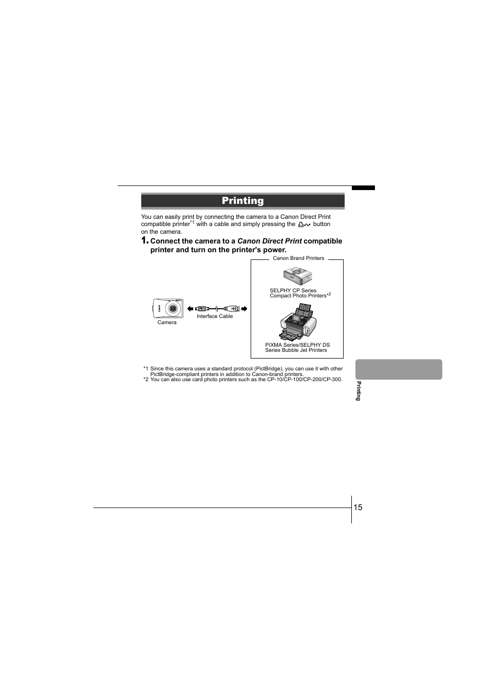 Printing | Canon CEL-SF7BA210 User Manual | Page 17 / 29
