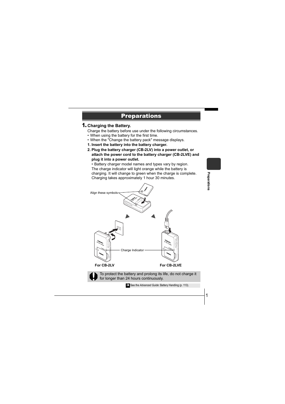 Preparations | Canon CEL-SF7BA210 User Manual | Page 3 / 29