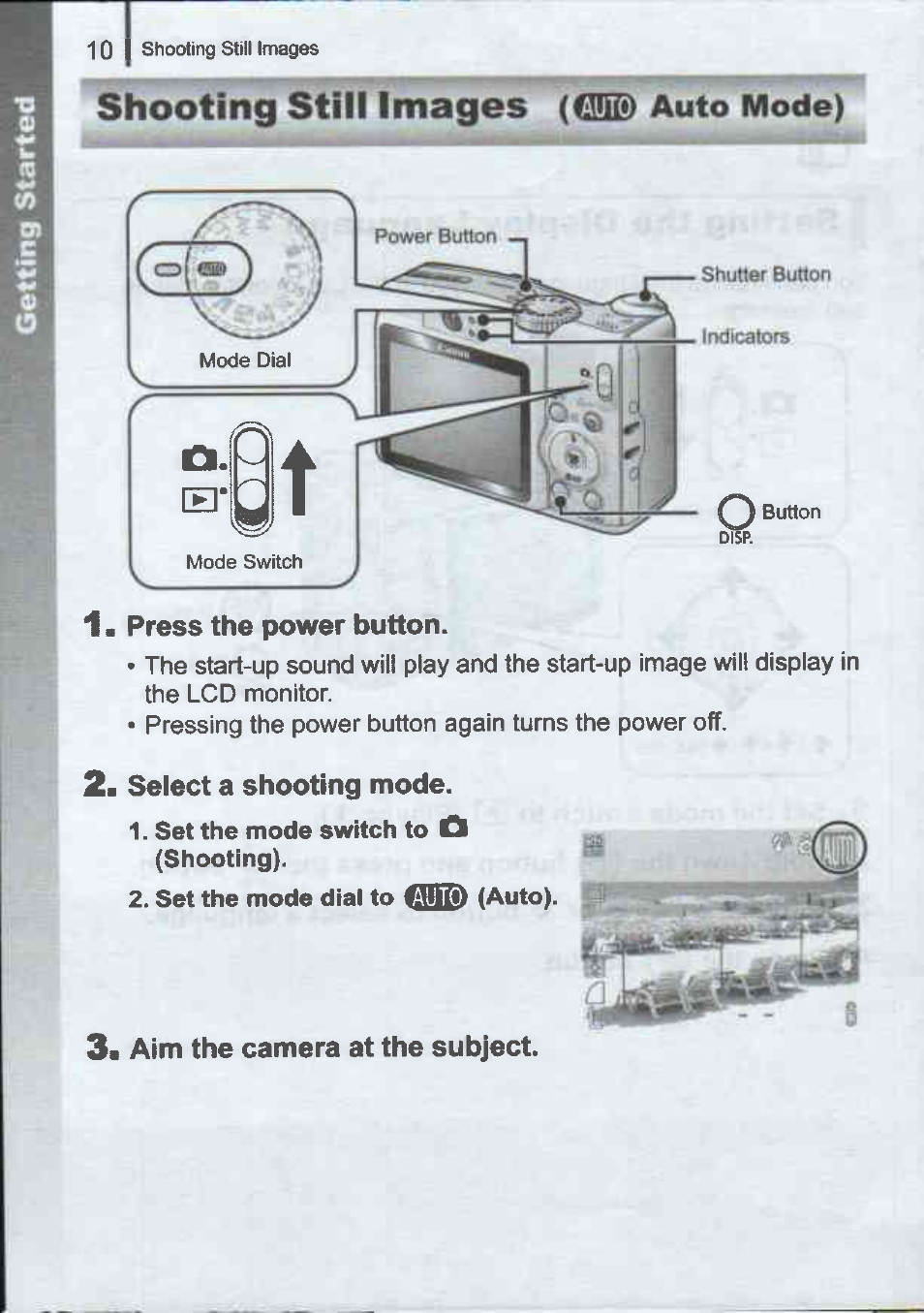 Shooting still images (№) | Canon A720IS User Manual | Page 12 / 37