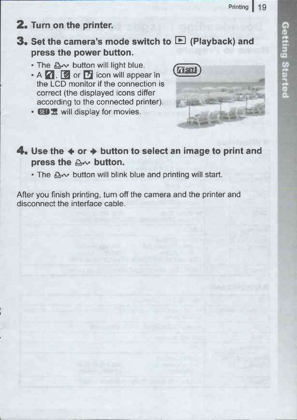 Turn on the printer | Canon A720IS User Manual | Page 21 / 37