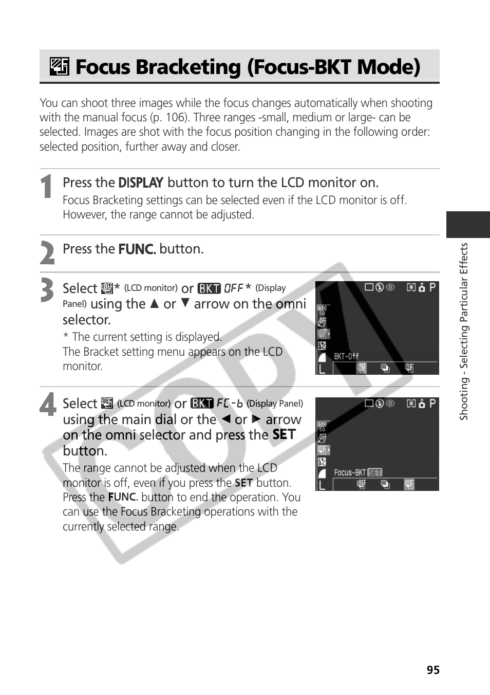 Focus bracketing (focus-bkt mode) | Canon CDI-E075-010 User Manual | Page 101 / 214