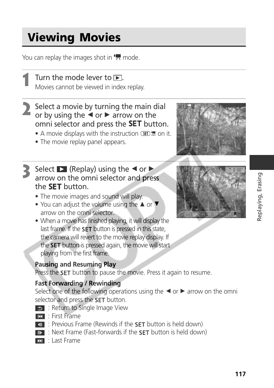 Viewing movies | Canon CDI-E075-010 User Manual | Page 123 / 214