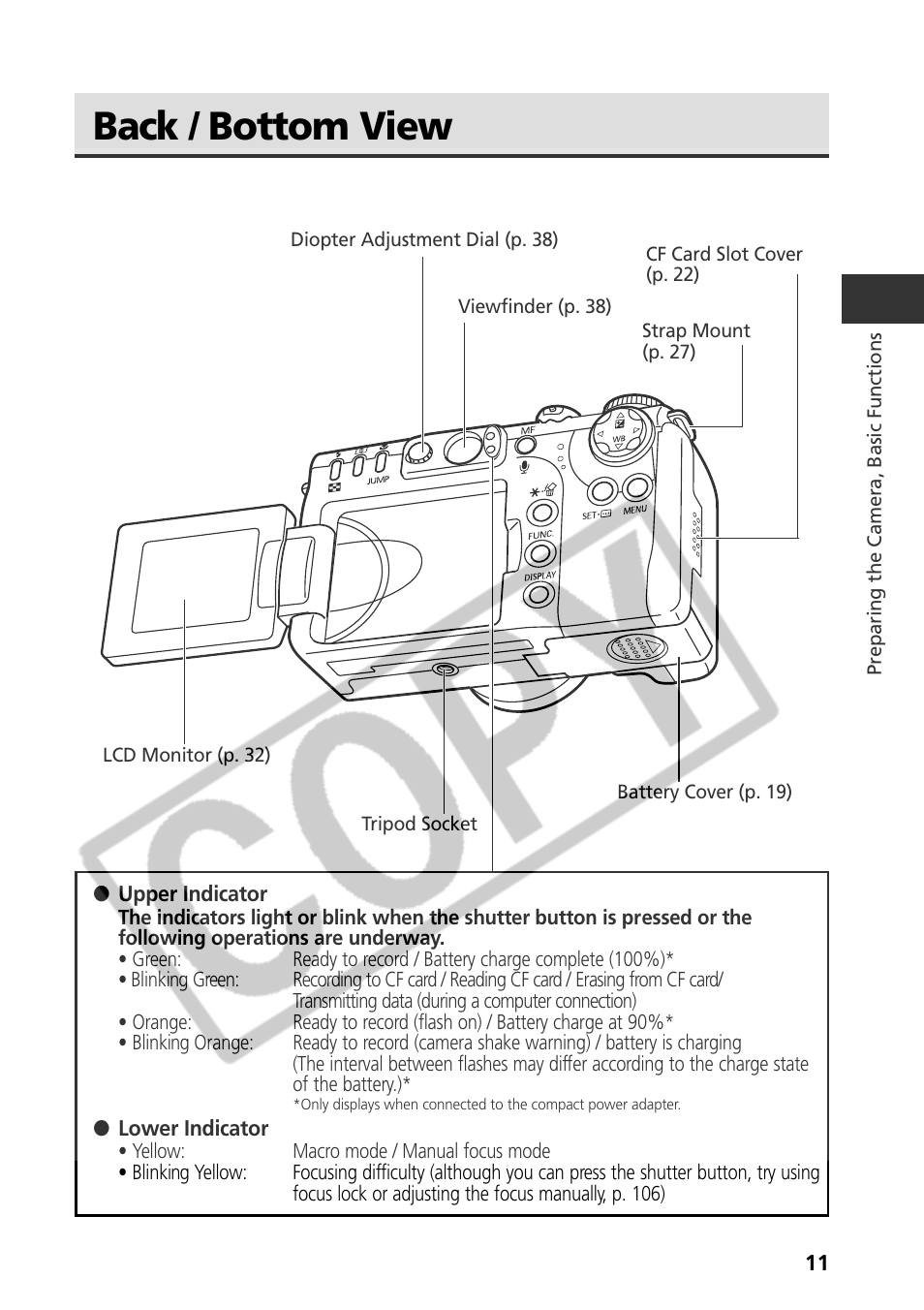 Back / bottom view | Canon CDI-E075-010 User Manual | Page 17 / 214