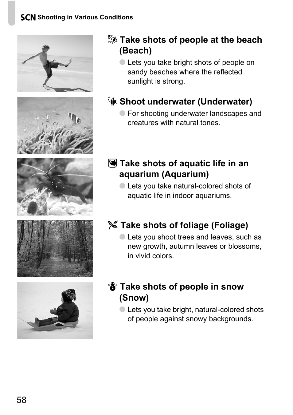 P. 58) | Canon D10 User Manual | Page 58 / 163