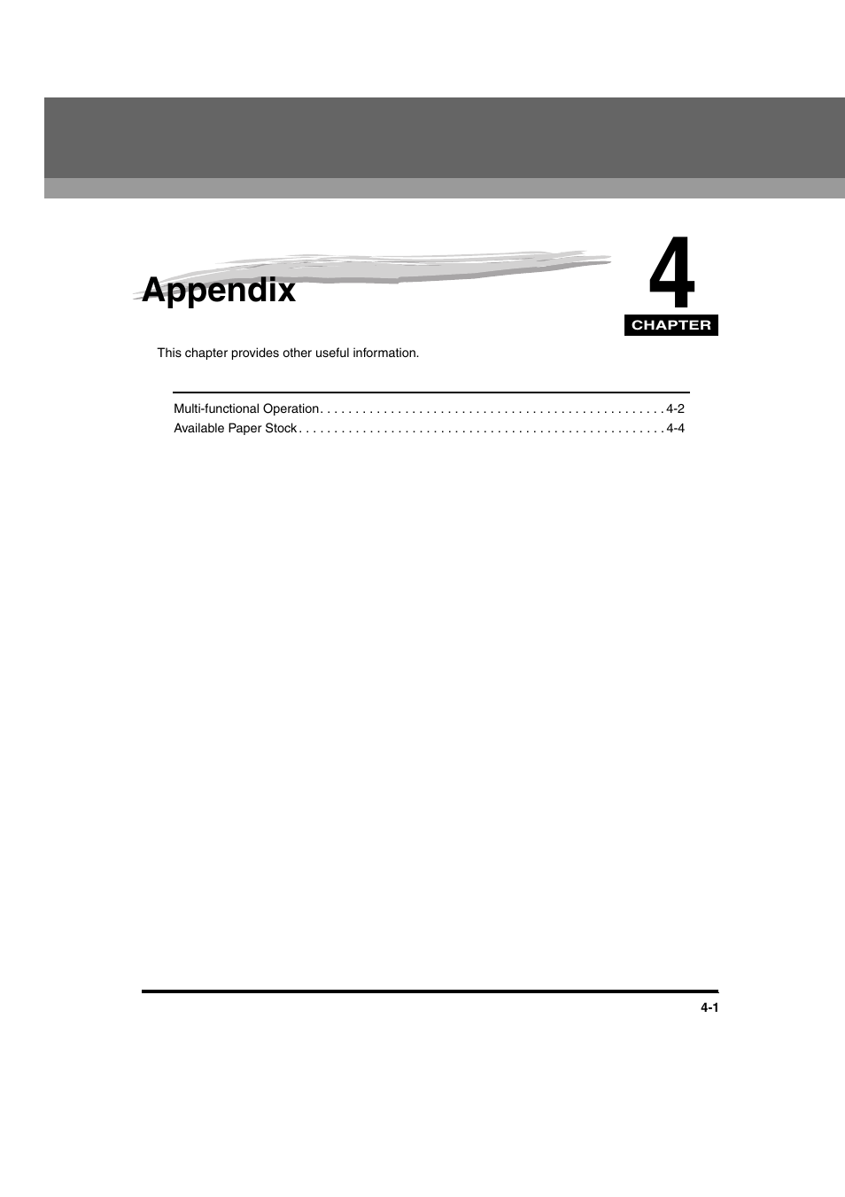 Appendix, Chapter 4 | Canon iR 2016 User Manual | Page 85 / 92