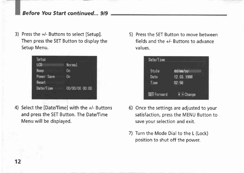 Canon A5 User Manual | Page 12 / 51