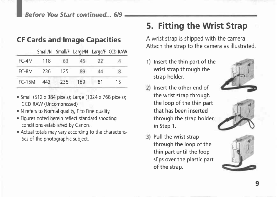 Canon A5 User Manual | Page 9 / 51