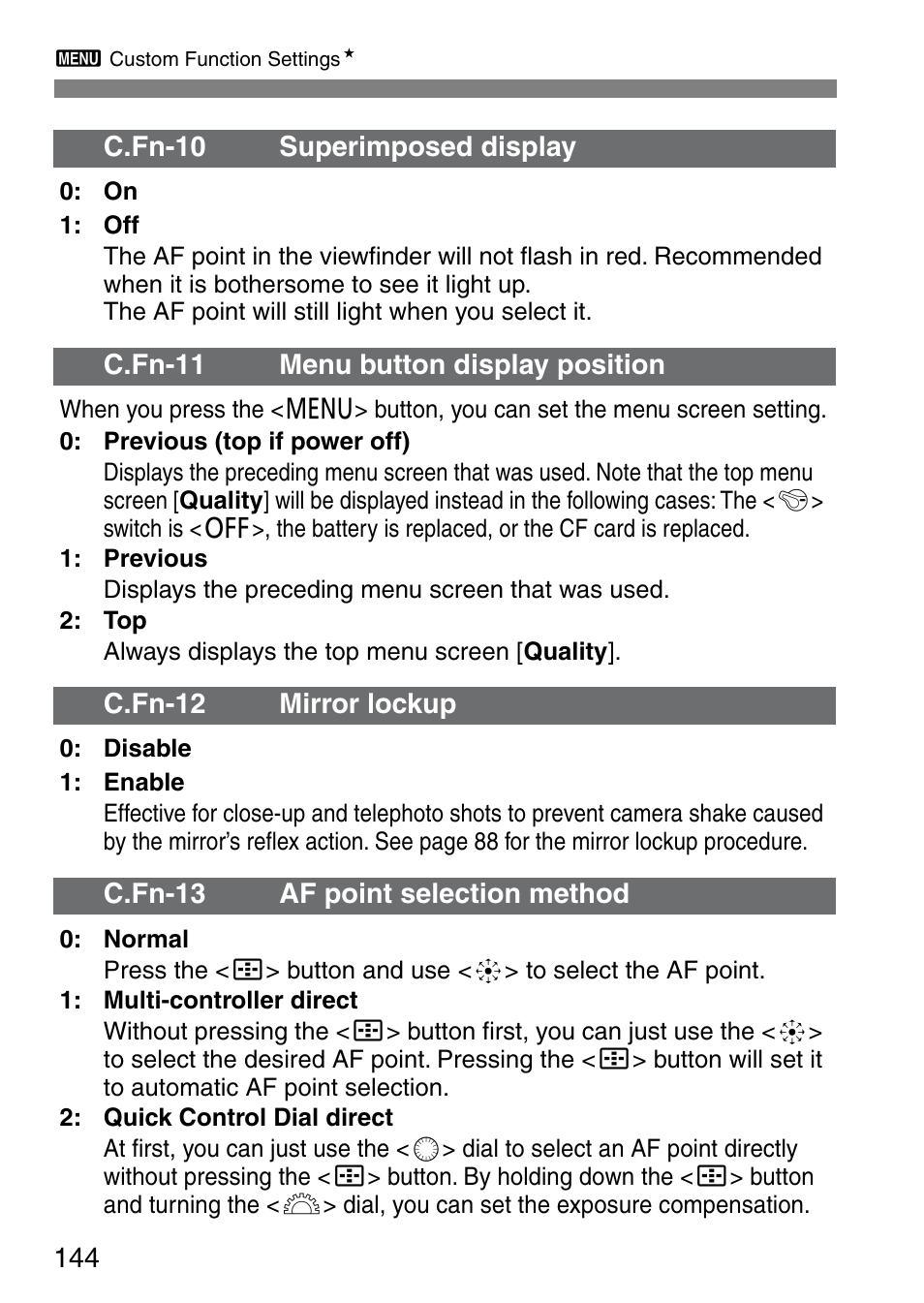 Canon EOS 20D User Manual | Page 144 / 168