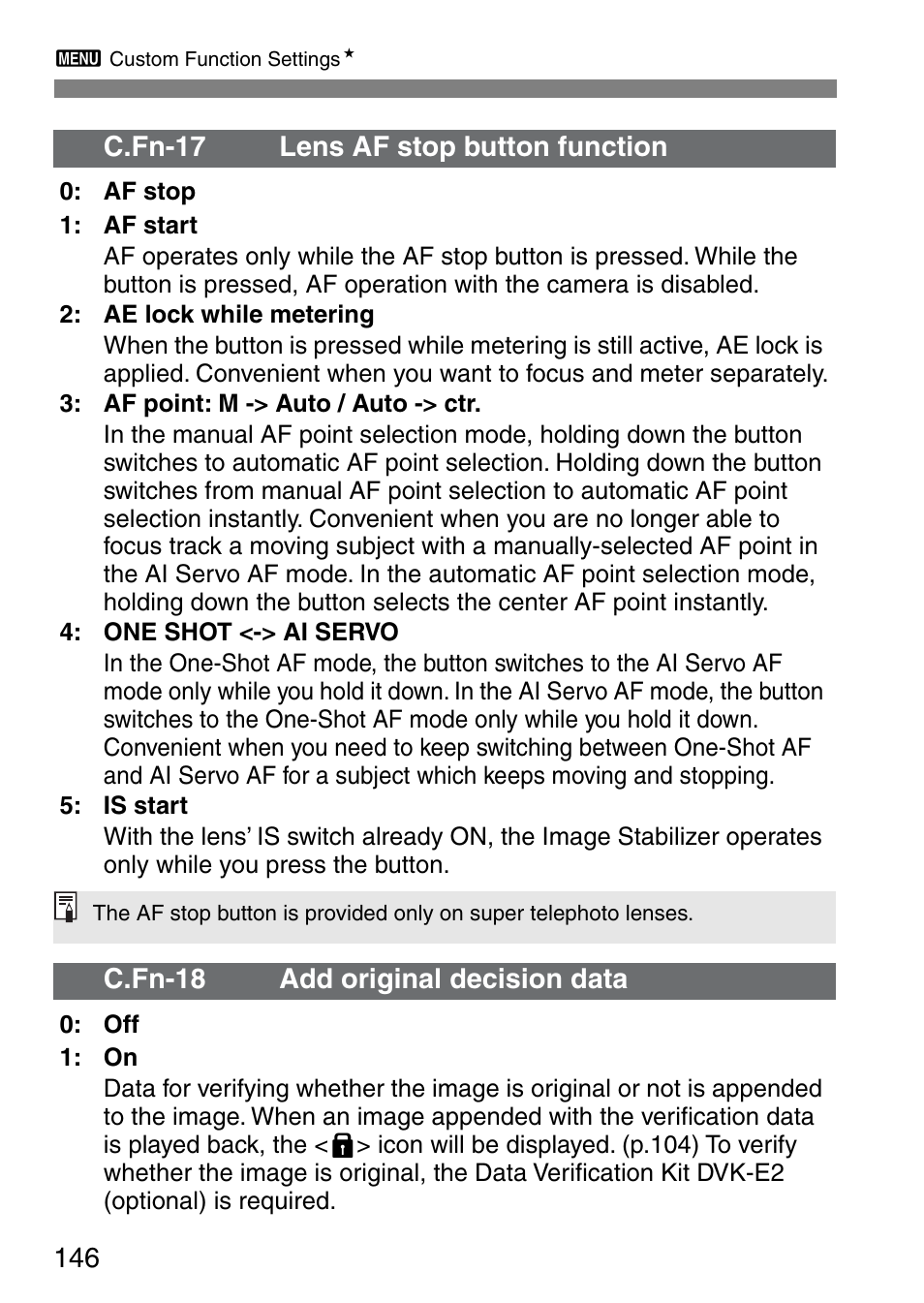 Canon EOS 20D User Manual | Page 146 / 168