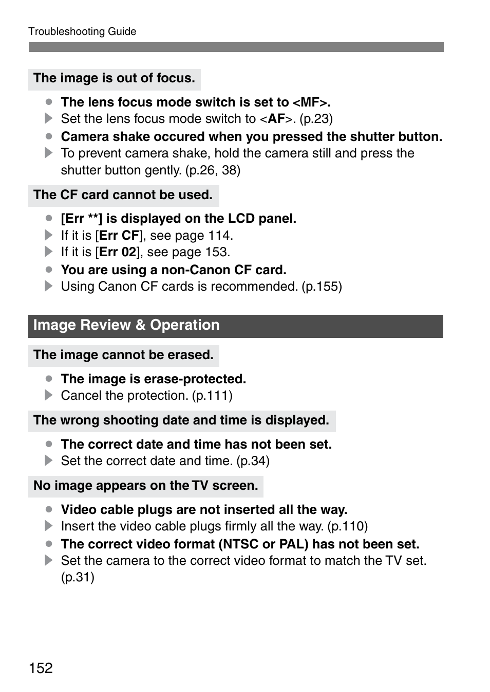Canon EOS 20D User Manual | Page 152 / 168