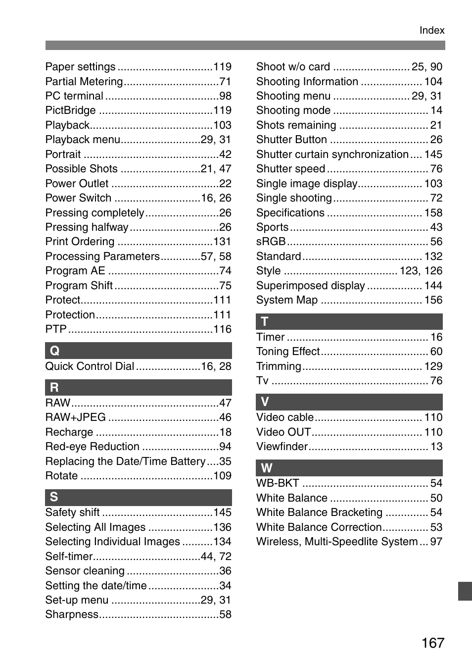 Canon EOS 20D User Manual | Page 167 / 168