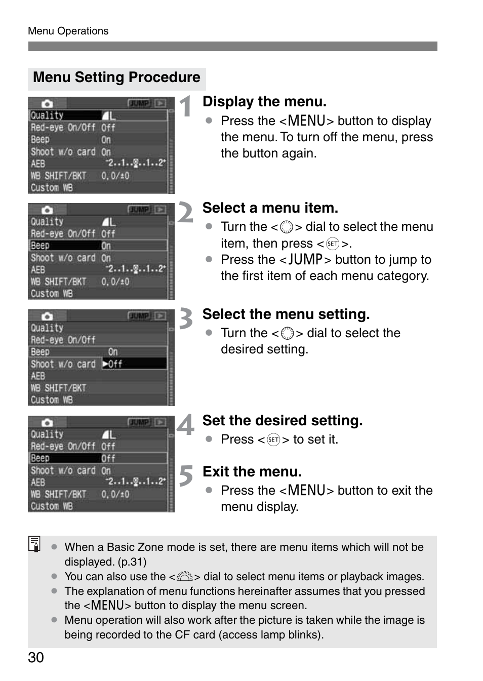 Canon EOS 20D User Manual | Page 30 / 168