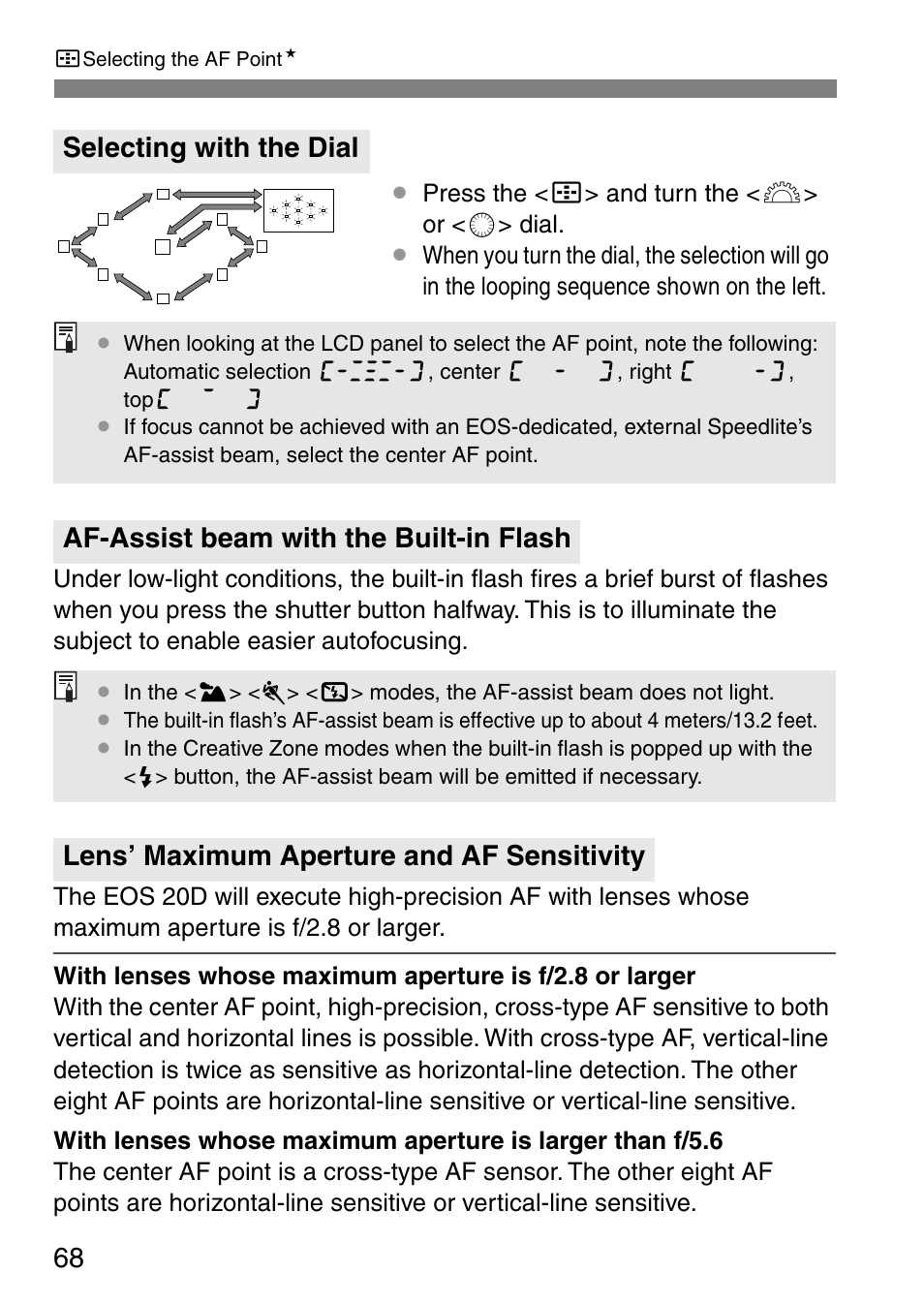 Canon EOS 20D User Manual | Page 68 / 168