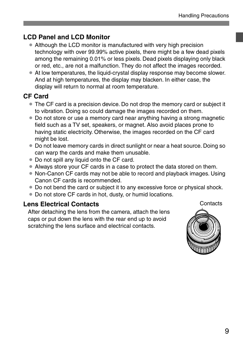 Canon EOS 20D User Manual | Page 9 / 168