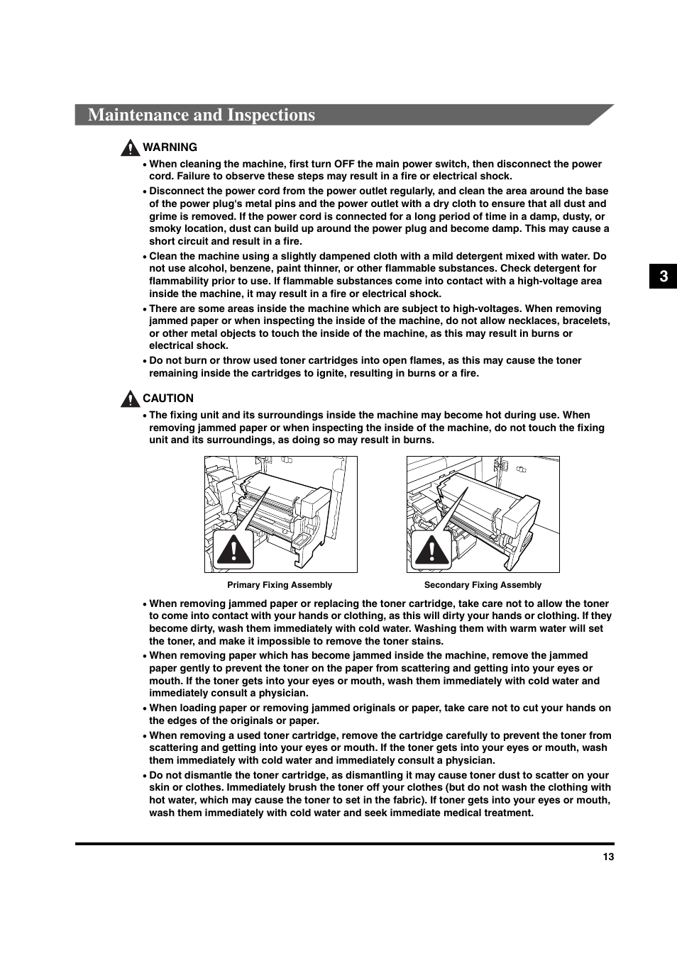 Maintenance and inspections | Canon IMAGEPRESS C6010VPS User Manual | Page 16 / 33