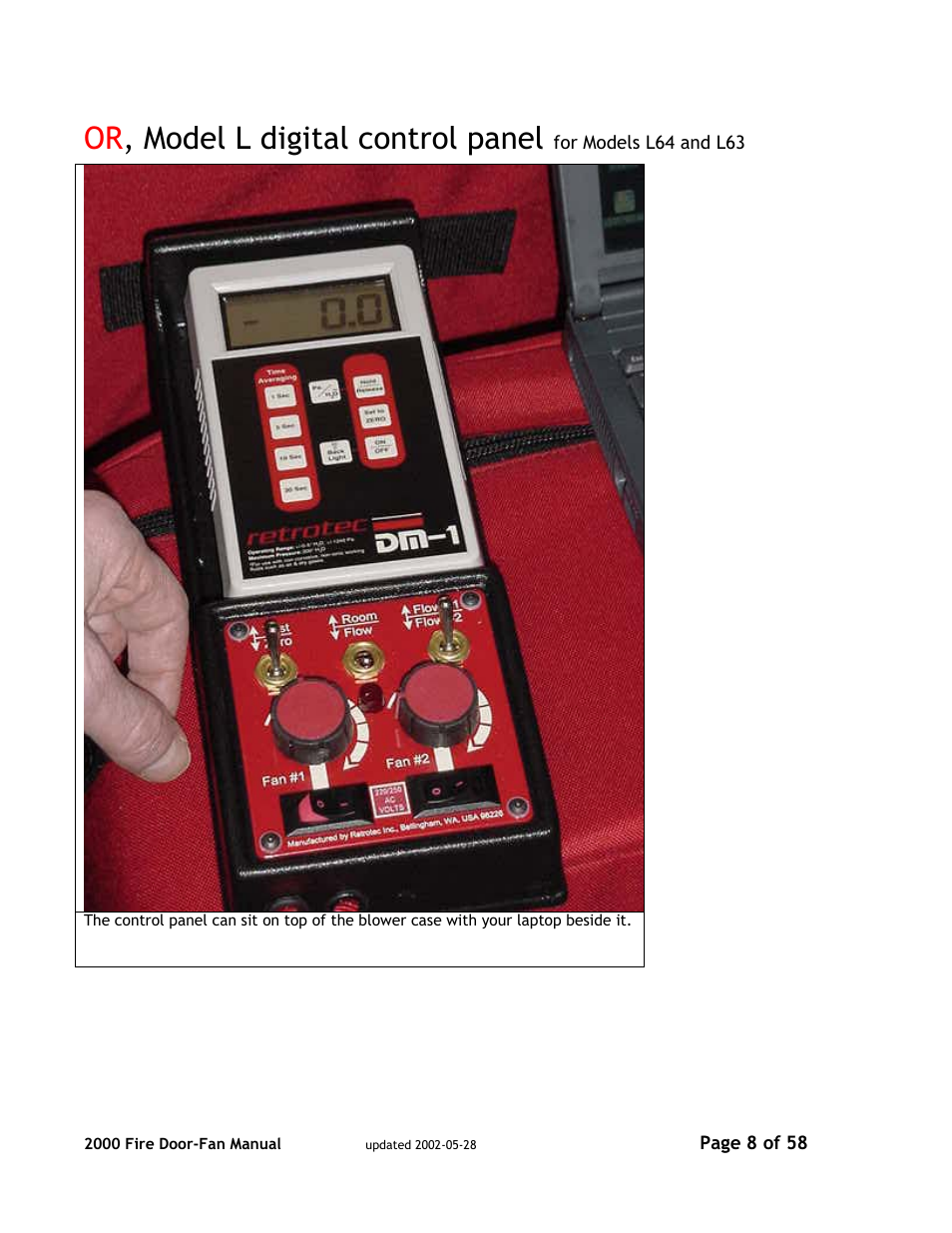 Or , model l digital control panel | Canon PSC 2000 User Manual | Page 8 / 58