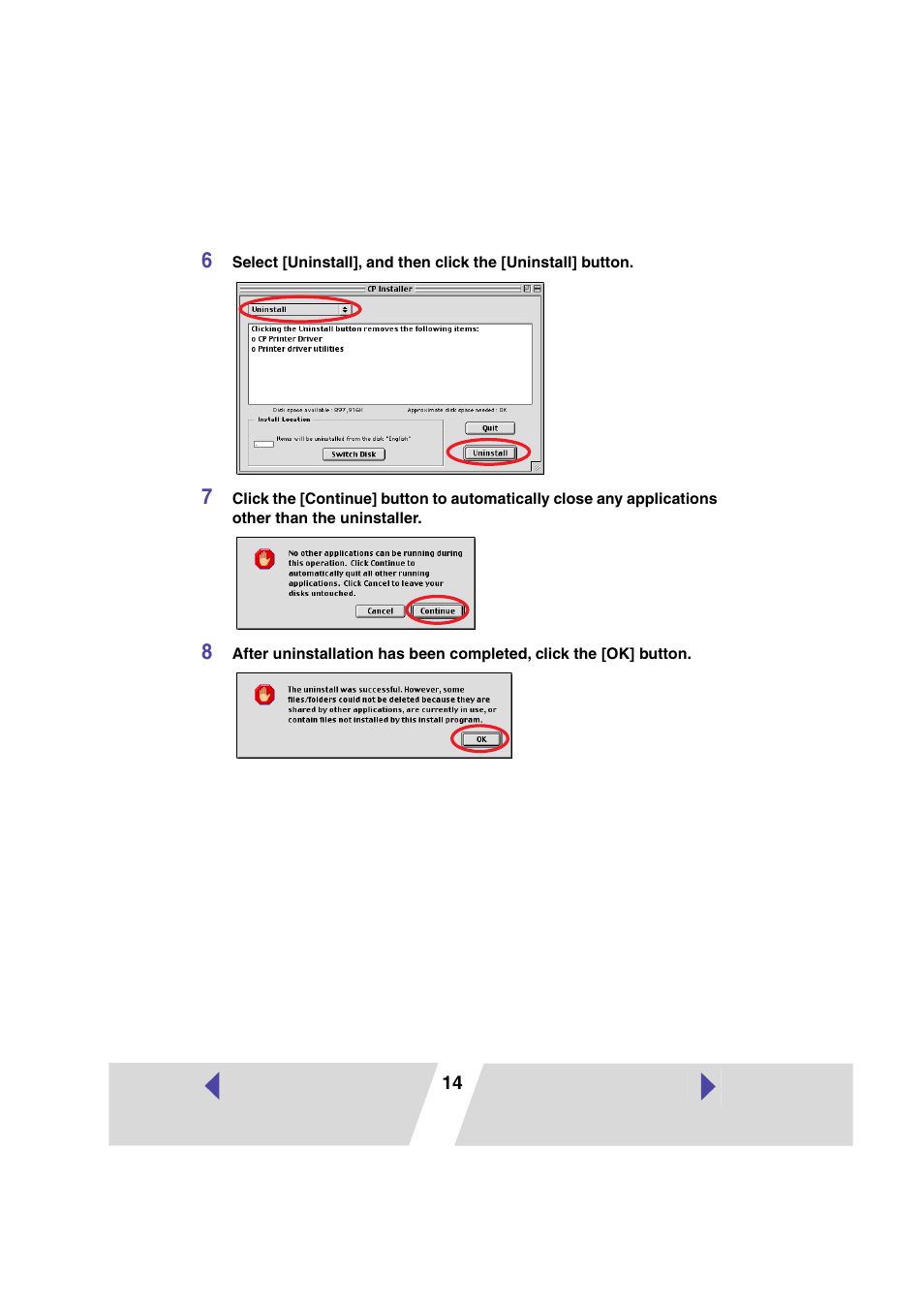 Canon PRINTER DRIVER CP-300 User Manual | Page 14 / 61