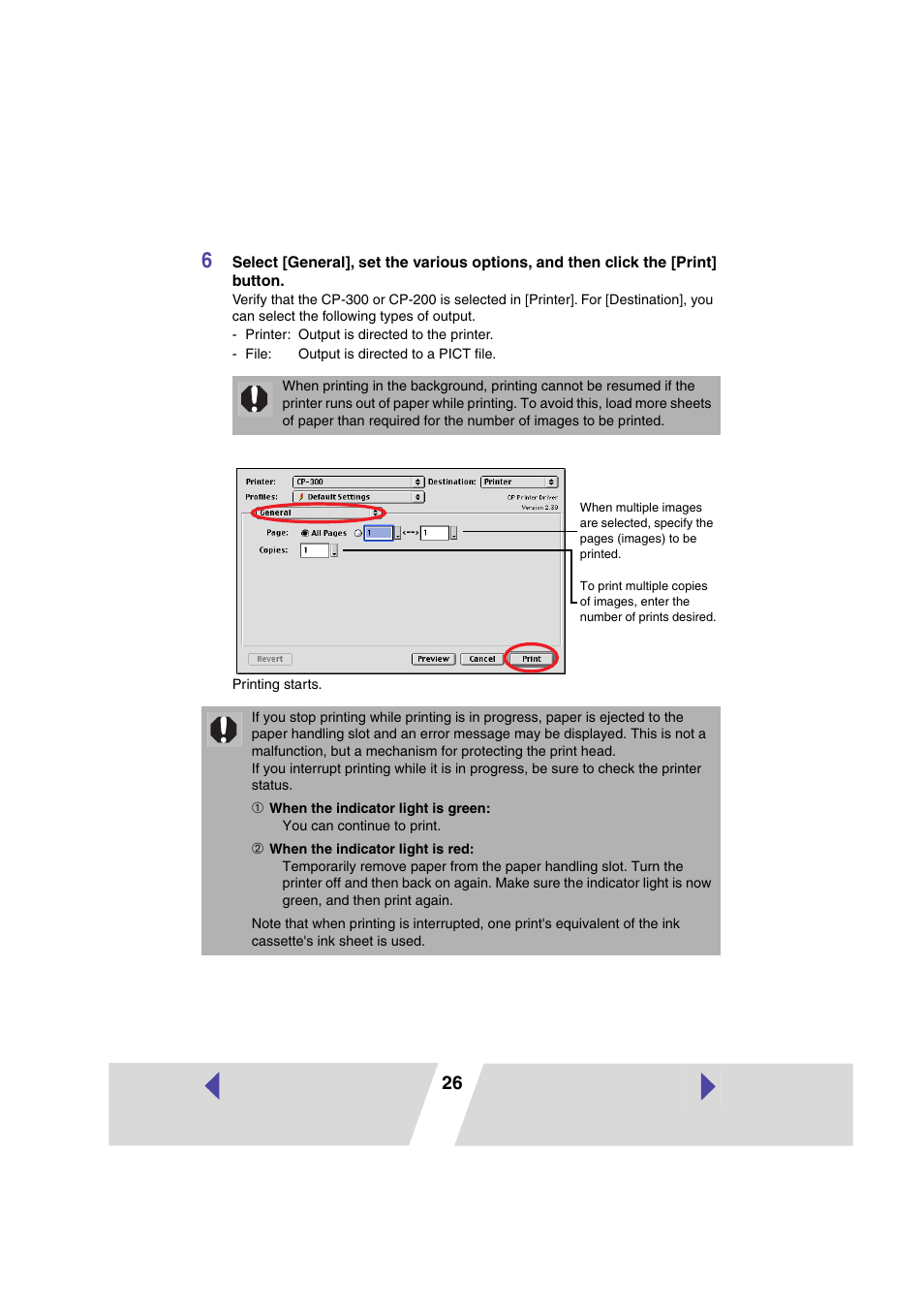 Canon PRINTER DRIVER CP-300 User Manual | Page 26 / 61