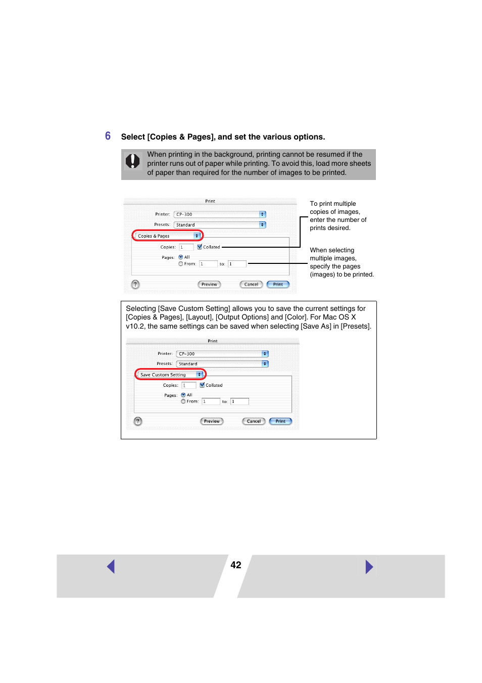 Canon PRINTER DRIVER CP-300 User Manual | Page 42 / 61