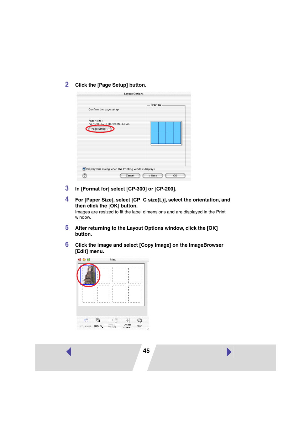 Canon PRINTER DRIVER CP-300 User Manual | Page 45 / 61
