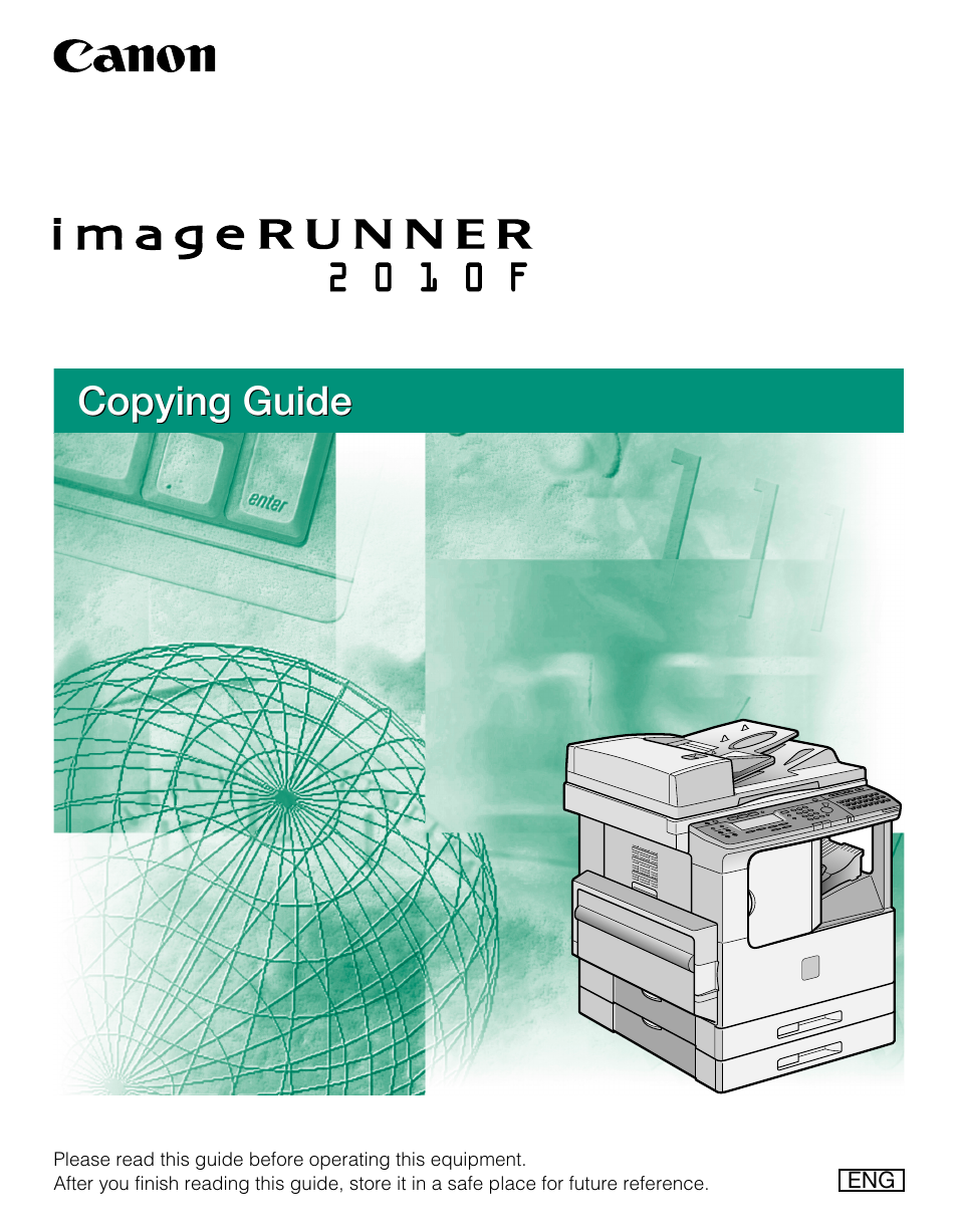 Canon 2010F User Manual | 106 pages