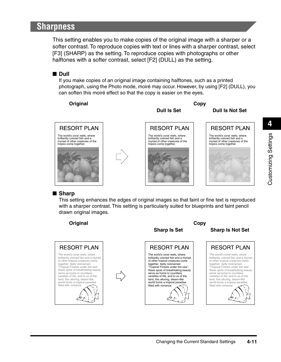 Sharpness, Sharpness -11, See “sharpness,” on p. 4-11.) | Canon 2010F User Manual | Page 90 / 106