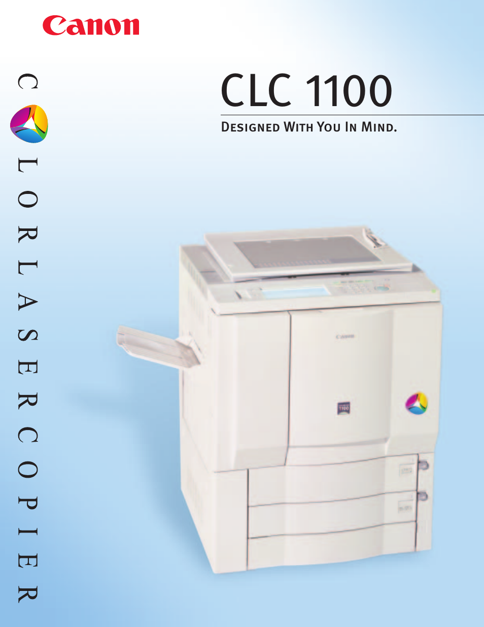 Canon Color Laser Copier CLC1100 User Manual | 8 pages