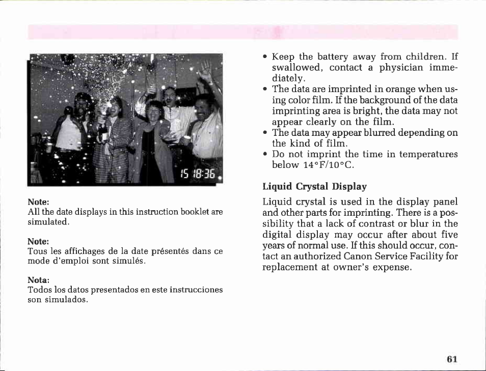 Ckintinuous shooting, Continuous shooting | Canon EOS 850 User Manual | Page 30 / 81
