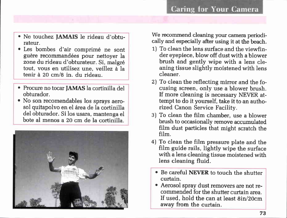 Manual focusing | Canon EOS 850 User Manual | Page 36 / 81