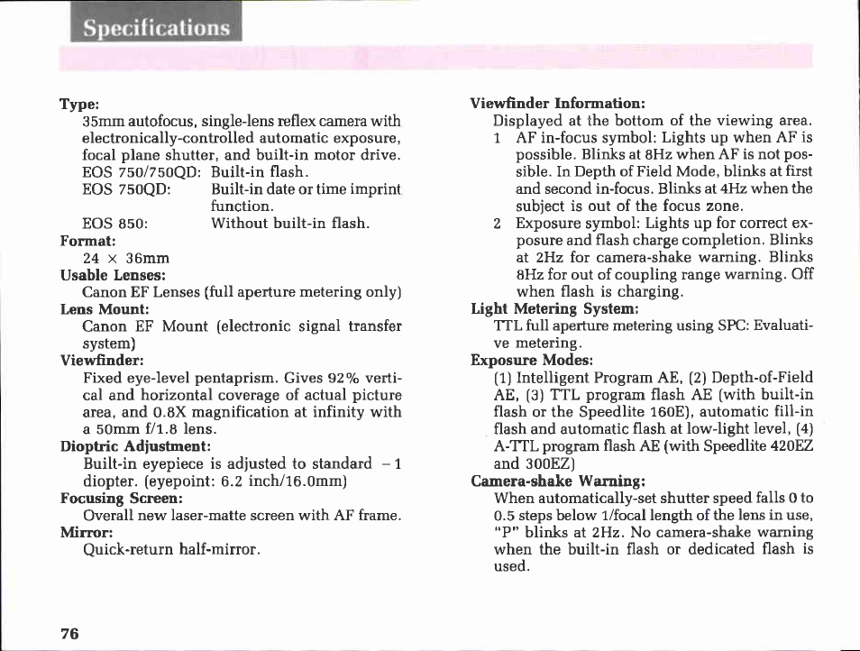 Composition tips | Canon EOS 850 User Manual | Page 38 / 81